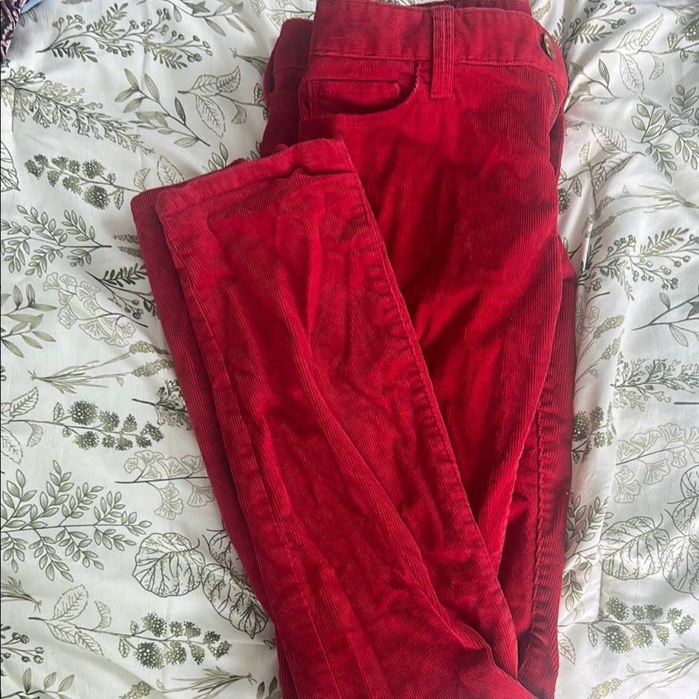 Banana Republic Red Straight Leg Jeans